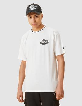 Camiseta NEW ERA DISTRESSED GRAPHIC OVERSIZED LAKERS - White