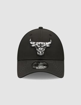 Gorra NEW ERA BLACK WHITE BULLS - Black