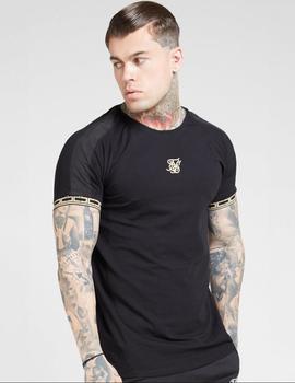 Camiseta RAGLANL NYLON STRAIGH HEM - Cartel Black