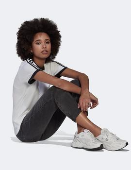 Camiseta ADIDAS W´SLIM 3 STRIPES - Blanco