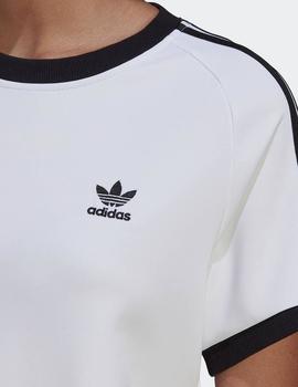Camiseta ADIDAS W´SLIM 3 STRIPES - Blanco