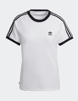 Camiseta ADIDAS W´SLIM 3 STRIPES - Blanco