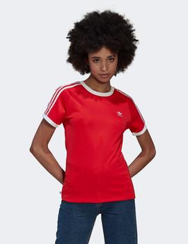 Camiseta ADIDAS W´SLIM 3 STRIPES - Rojo