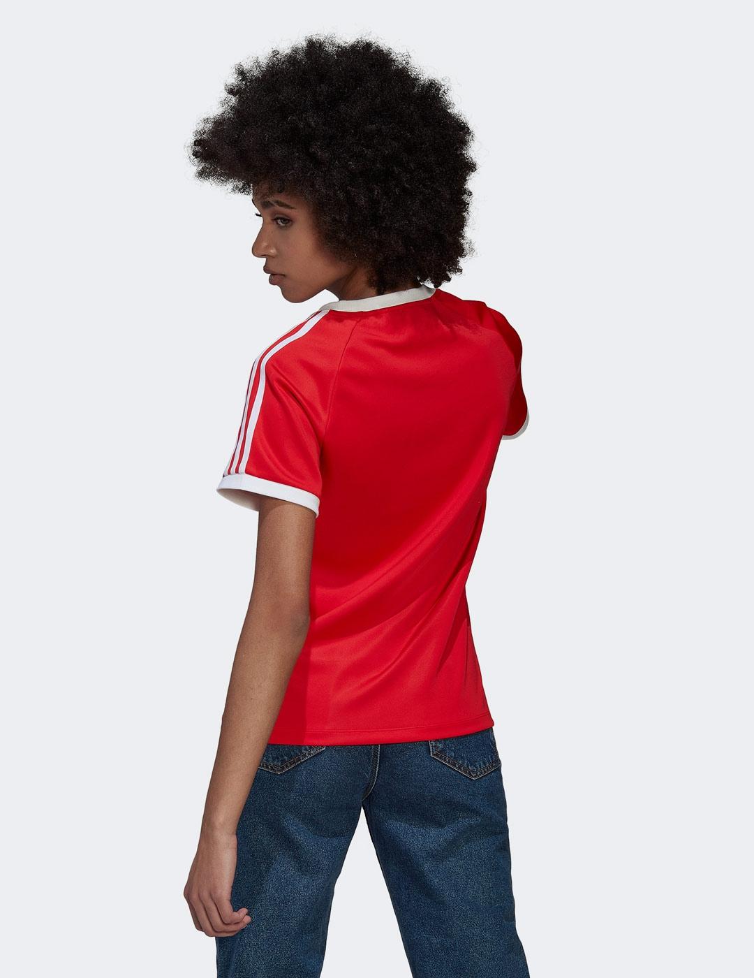 Camiseta ADIDAS W´SLIM 3 STRIPES - Rojo