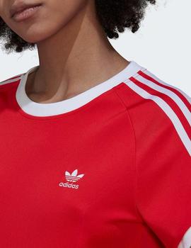 Camiseta ADIDAS W´SLIM 3 STRIPES - Rojo