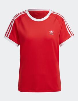 Camiseta ADIDAS W´SLIM 3 STRIPES - Rojo