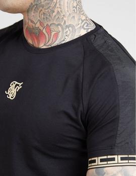 Camiseta RAGLANL NYLON STRAIGH HEM - Cartel Black