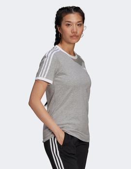 Camiseta ADIDAS W'3 STRIPES - Medium Grey Heather