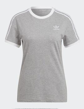 Camiseta ADIDAS W'3 STRIPES - Medium Grey Heather