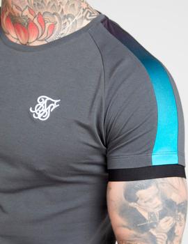 Camiseta INSET CUFF FADE PANEL TECH - Slate/Black