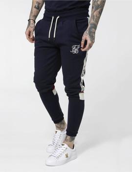 Pantalón SIKSILK RETRO PANEL TAPE JOGGERS - NAVY RED OFF W