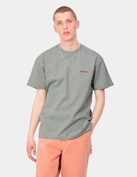 Camiseta CARHARTT AMERICAN SCRIPT - Grey Heather