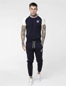 Pantalón SIKSILK RETRO PANEL TAPE JOGGERS - NAVY RED OFF W