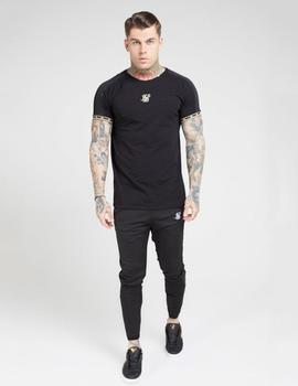 Camiseta RAGLANL NYLON STRAIGH HEM - Cartel Black