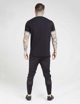 Camiseta RAGLANL NYLON STRAIGH HEM - Cartel Black