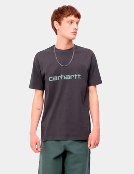 Camiseta CARHARTT SCRIPT - Artichoke / Misty Sage