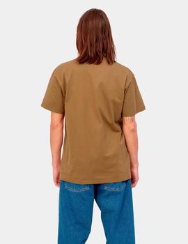 Camiseta CARHARTT CHASE - Hamilton Brown / Gold