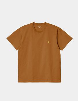 Camiseta CARHARTT CHASE - Hamilton Brown / Gold