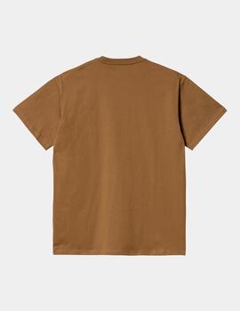 Camiseta CARHARTT CHASE - Hamilton Brown / Gold
