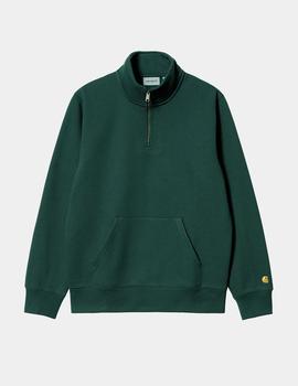 Sudadera CARHARTT Half Zip CHASE - Juniper / Gold