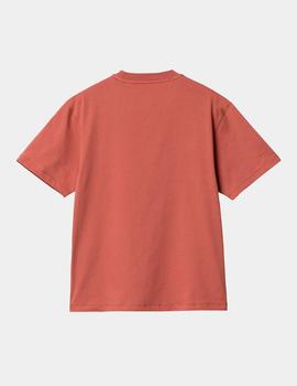 Camiseta CARHARTT W' POCKET - Misty Blush