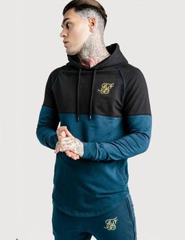 Sudadera SIKSILK ZONA OVERHEAD TRACK TOP - COBALT BLUE GOL