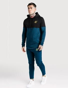 Sudadera SIKSILK ZONA OVERHEAD TRACK TOP - COBALT BLUE GOL