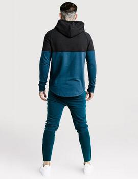Sudadera SIKSILK ZONA OVERHEAD TRACK TOP - COBALT BLUE GOL