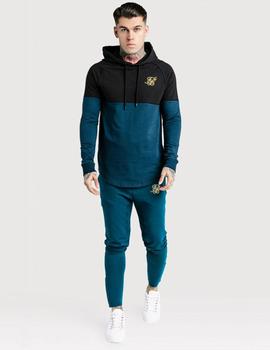 Sudadera SIKSILK ZONA OVERHEAD TRACK TOP - COBALT BLUE GOL