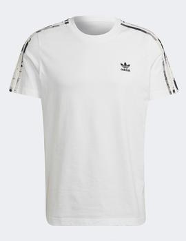 Camiseta ADIDAS CAMO 3 STRIPES - Blanco