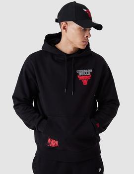 Sudadera Capucha NEW ERA OVERSIZED BULLS - Black