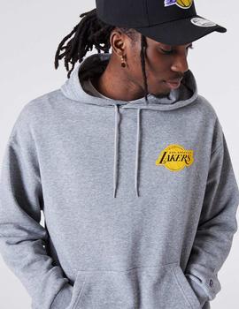 Sudadera Capucha NEW ERA OVERSIZED LAKERS - Grey Heather