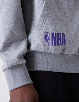 Sudadera Capucha NEW ERA OVERSIZED LAKERS - Grey Heather