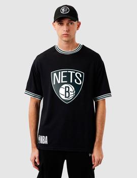 Camiseta NEW ERA TEAM LOGO OVERSIZED NETS - Black