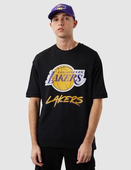 Camiseta NEW ERA SCRIPT MESH LAKERS - Black