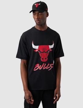 Camiseta NEW ERA SCRIPT MESH BULLS - Black