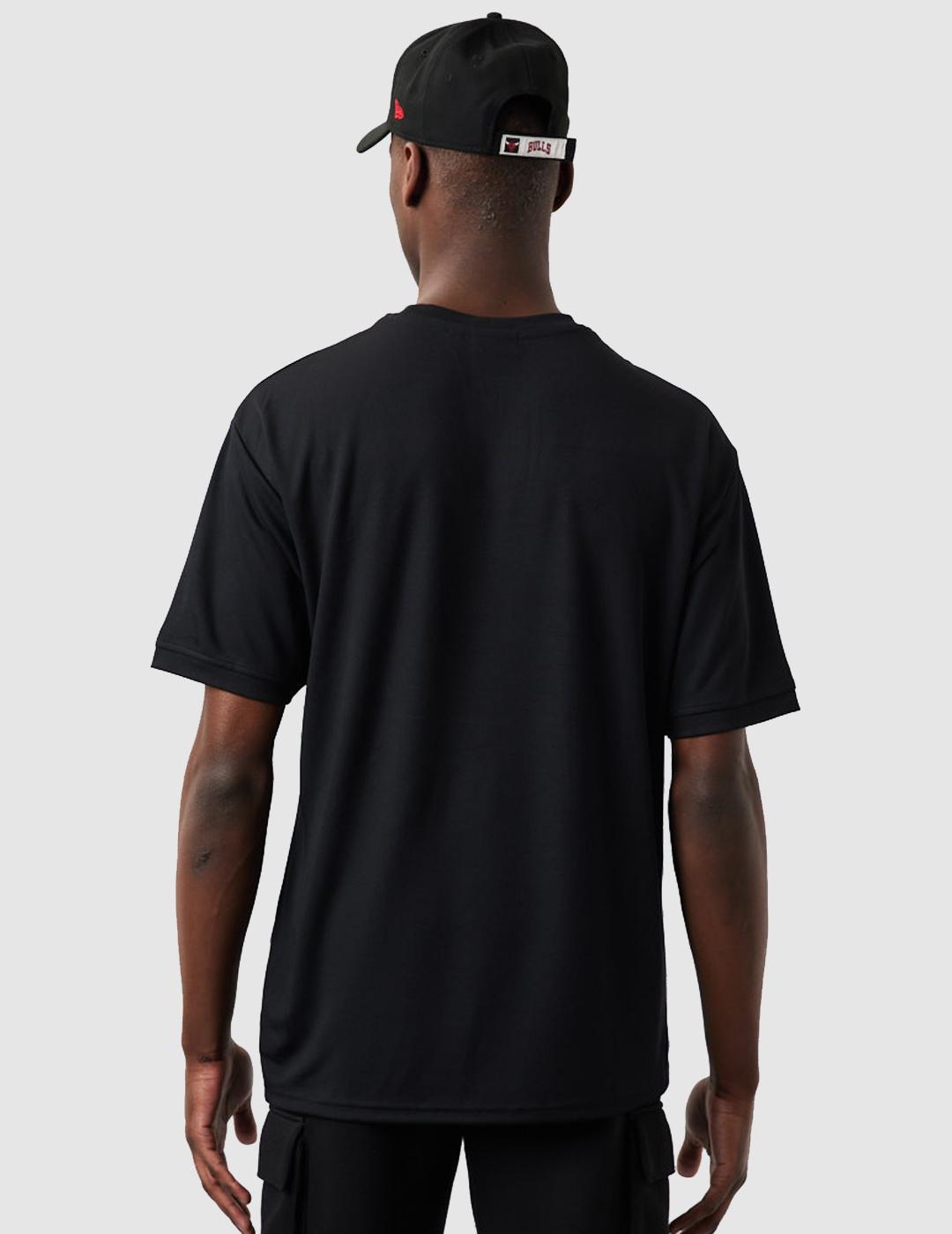 Camiseta NEW ERA SCRIPT MESH BULLS - Black