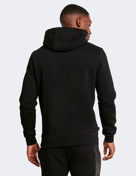 Sudadera ELEVEN DEGREES Capucha MIXED FABRIC - Black