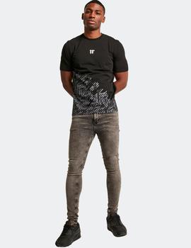 Camiseta ELEVEN DEGREES PLACEMENT CIRCUIT PRINT - Black