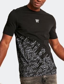 Camiseta ELEVEN DEGREES PLACEMENT CIRCUIT PRINT - Black