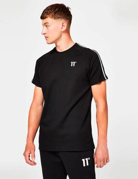 Camiseta ELEVEN DEGREES OVERSIZED TAPED - Negro