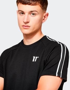 Camiseta ELEVEN DEGREES OVERSIZED TAPED - Negro