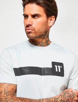 Camiseta ELEVEN DEGREES CHEST PRINT - Titanium Grey