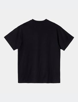 Camiseta CARHARTT WIP SCRIPT EMBROIDERY - Black / White