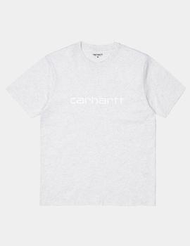 Camiseta CARHARTT SCRIPT - Ash Heather / White