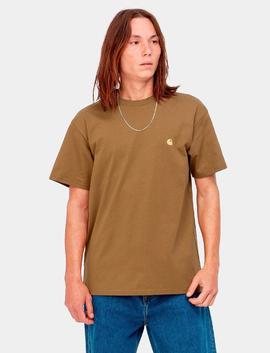 Camiseta CARHARTT CHASE - Hamilton Brown / Gold