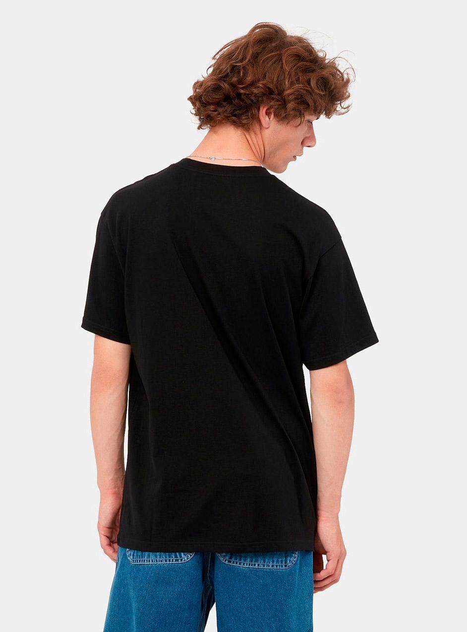Camiseta CARHARTT SCRIPT EMBROIDERY - Black / White