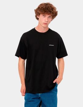 Camiseta CARHARTT WIP SCRIPT EMBROIDERY - Black / White