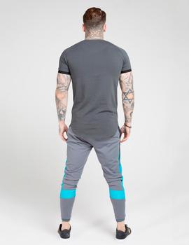 Camiseta INSET CUFF FADE PANEL TECH - Slate/Black