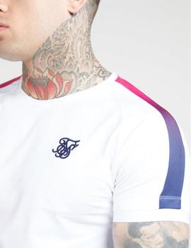 Camiseta INSET CUFF FADE PANEL TECH - White/Neon F
